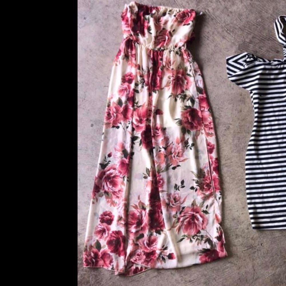 No strap dress
